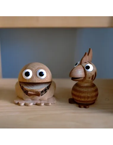 Træfigur, Kaj & Andrea Håndlavet træfigur fra den klassiske danske tv-serie