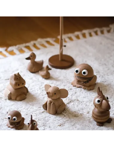 Træfigur, Kaj & Andrea Håndlavet træfigur fra den klassiske danske tv-serie