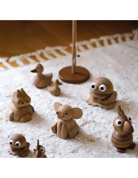 Træfigur, Kaj & Andrea Håndlavet træfigur fra den klassiske danske tv-serie