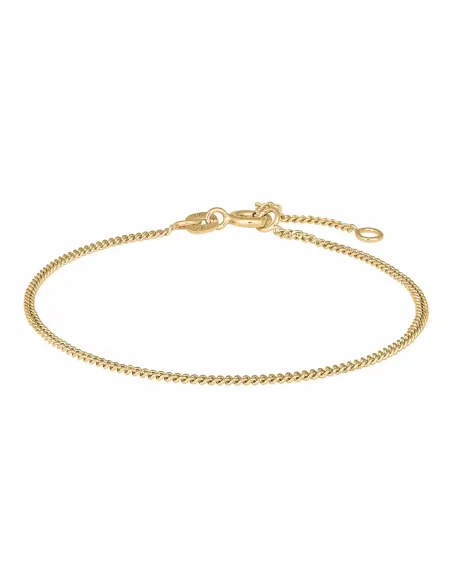 SIERSBØL | 9kt. guldarmbånd flad panser 40 tråd