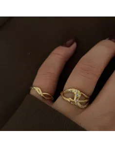 Nava Copenhagen | Sarpa Sølv Forgyldt Ring 2