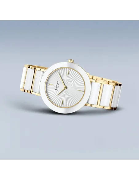 BERING Classic Ur – Poleret guld, rustfrit stål med keramiske links. BERING Classic Ur – Poleret guld, rustfrit stål med keramiske links.