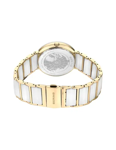BERING Classic Ur – Poleret guld, rustfrit stål med keramiske links.