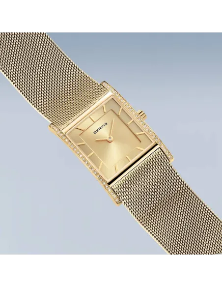 BERING Classic Ur – Poleret guld, rustfrit stål med keramiske links. BERING Classic Ur – Poleret guld, rustfrit stål med keramiske links.