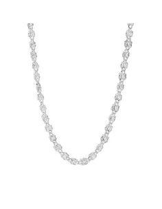 Collier med knude 9mm, 45cm, 925 sterlingsølv, tidløst design til hverdag og fest