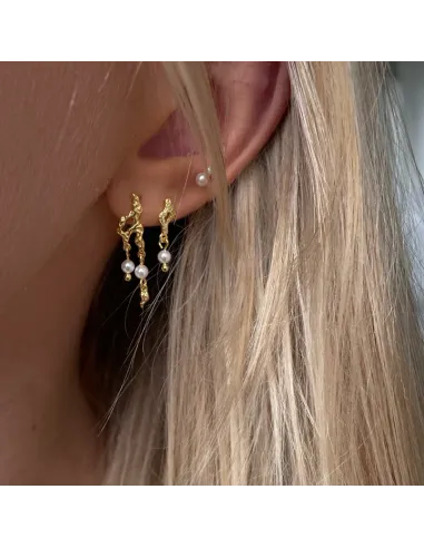 Nava Copenhagen | Pavati Earrings - Forgyldt