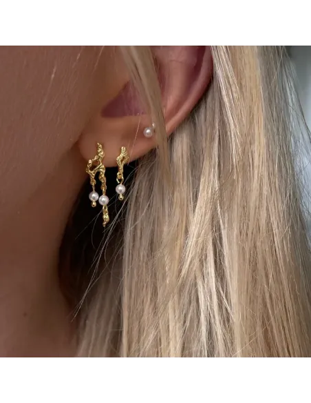 Nava Copenhagen | Pavati Earrings - Forgyldt