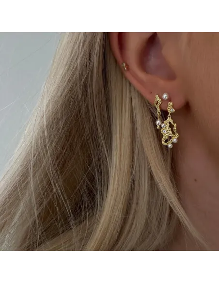 Nava Copenhagen | Makara Earrings - Forgyldt