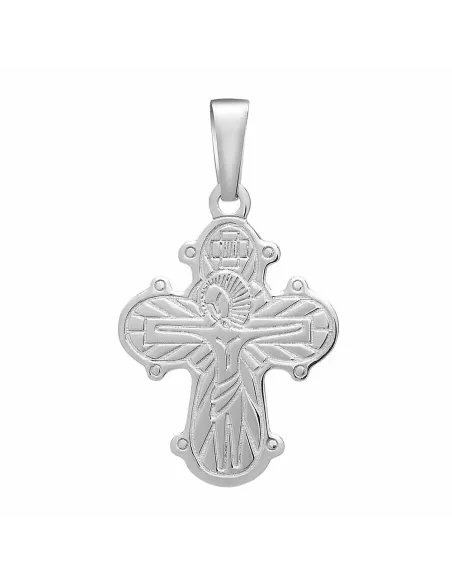 SIERSBØL | Rhod. sølvdagmarkors m/fadervor 24mm