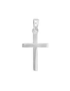 SIERSBØL | Rhod. sølv kors massiv 24mm