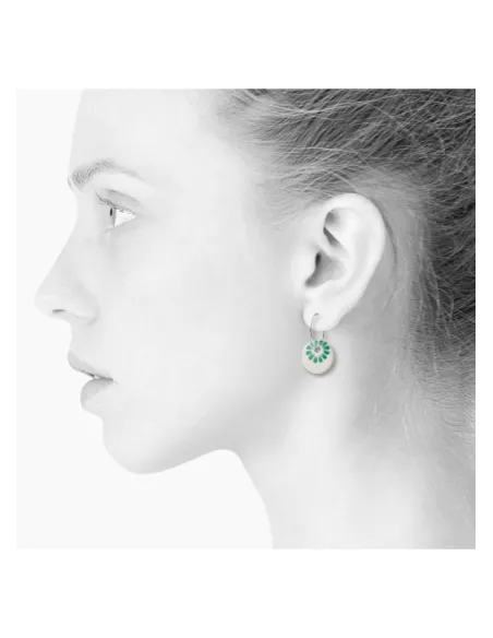 Scherning | BLOOM øreringe, stor · SEA GREEN