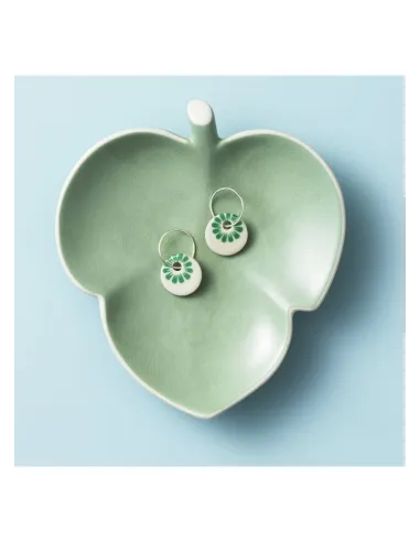 Scherning | BLOOM øreringe, stor · SEA GREEN