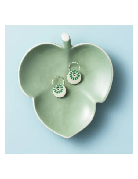 Scherning | BLOOM øreringe, stor · SEA GREEN