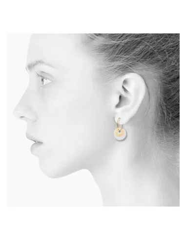 Scherning | BLOOM øreringe, stor · GOLDEN GLOW