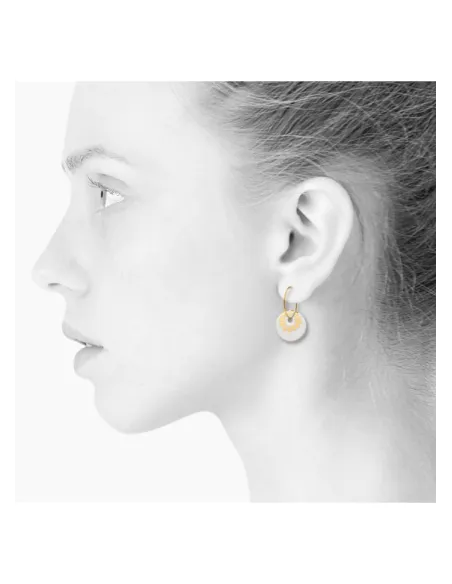 Scherning | BLOOM øreringe, stor · GOLDEN GLOW