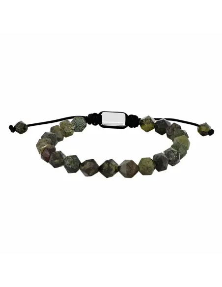 SON OF NOA | Armbånd dragon blood jasper stål