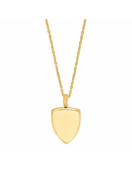 SON OF NOA | Kæde stål IP gold med skjold