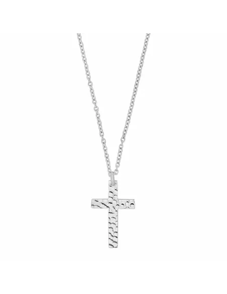 SON OF NOA | Kæde stål med hamret kors