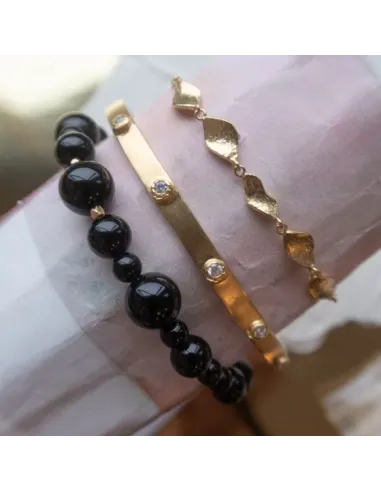 STINE A | Cherrie Bon Bon Bracelet - Black Onyx