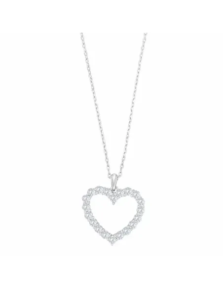 JOANLI NOR | Rhd. sølv halskæde hjerte 18mm OBINOR JOANLI NOR | Rhd. sølv halskæde hjerte 18mm OBINOR