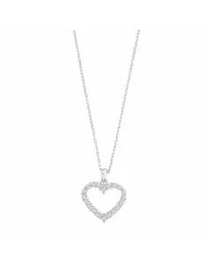 JOANLI NOR | Rhd. sølv halskæde hjerte 15mm OBINOR