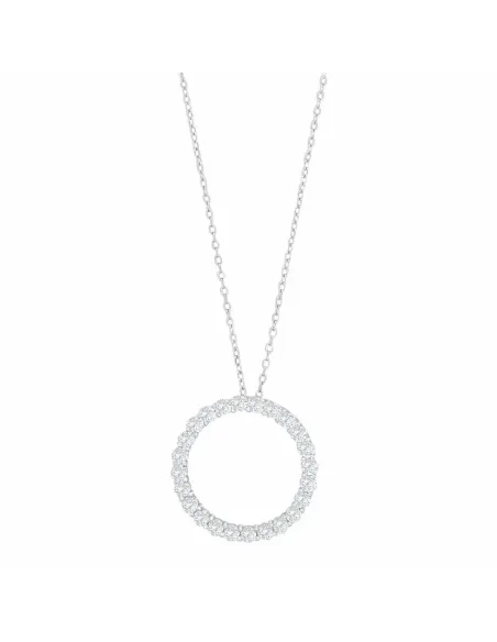 JOANLI NOR | Rhd. sølv halskæde cirkel 20mm OBINOR JOANLI NOR | Rhd. sølv halskæde cirkel 20mm OBINOR