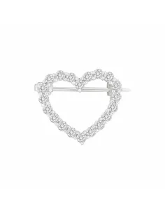 JOANLI NOR | Rhd. sølvbroche hjerte 19mm OBINOR