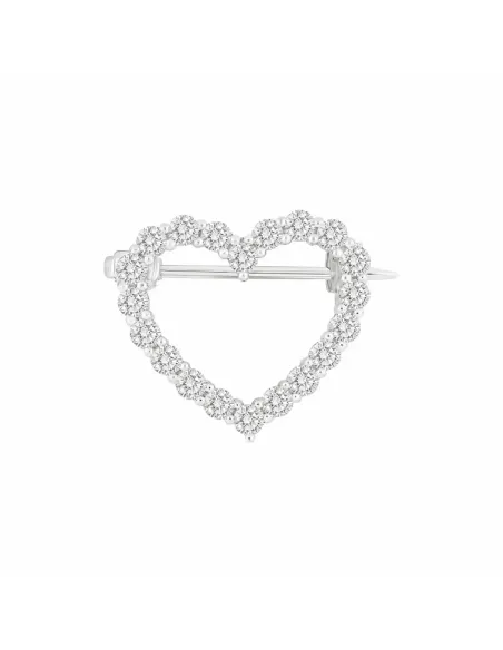 JOANLI NOR | Rhd. sølvbroche hjerte 19mm OBINOR JOANLI NOR | Rhd. sølvbroche hjerte 19mm OBINOR