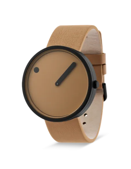 PICTO | 40 mm / Cappuccino brun urskive / Cappucciono brun læderrem PICTO | 40 mm / Cappuccino brun urskive / Cappucciono brun læderrem