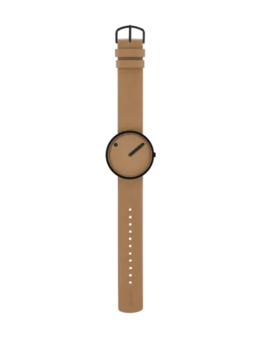 PICTO | 40 mm / Cappuccino brun urskive / Cappucciono brun læderrem