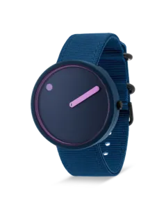 PICTO | 40 mm / Deep Blue og Pink Reef urskive / Deep Blue genanvendt rem 2