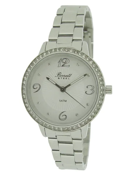 BONETT | Dame stål smykkeur m/sten