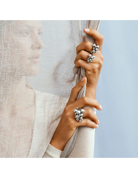 GEORG JENSEN | MOONLIGHT GRAPES RING STOR GEORG JENSEN | MOONLIGHT GRAPES RING STOR