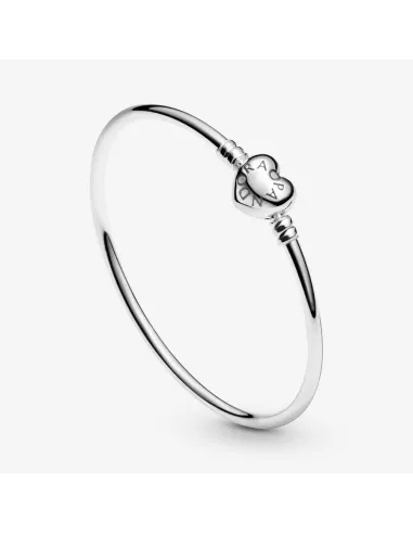 Pandora slangekædearmbånd med nordstjernelås i sterlingsølv og zirkoner.