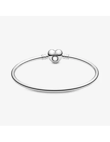 Pandora slangekædearmbånd med nordstjernelås i sterlingsølv og zirkoner.