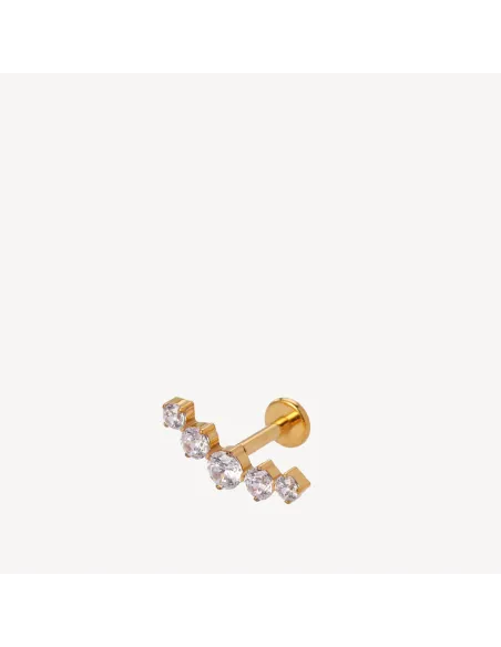 SISTIE  2nd| Cirkline - Piercing Forgyldt med zirkoner SISTIE  2nd| Cirkline - Piercing Forgyldt med zirkoner