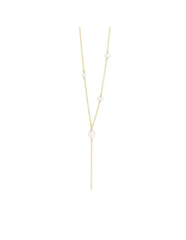 SUSANNE FRIIS BJØRNER | Y-kæde med hvide ferskvandsperler