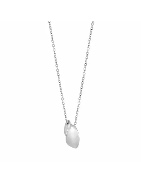 Siersbøl | Rhod. sølvvedhæng mat/blankt inkl. kæde