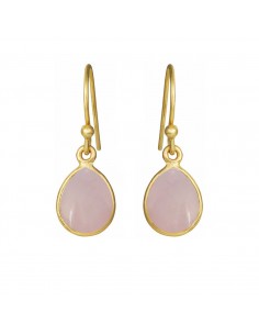 SUSANNE FRIIS BJØRNER | FORG. ØREBØJLER MED LYSERØD KRYSTAL