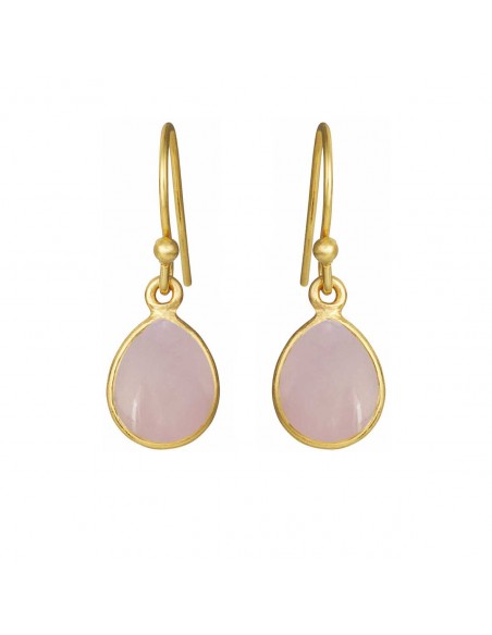 SUSANNE FRIIS BJØRNER | FORG. ØREBØJLER MED LYSERØD KRYSTAL