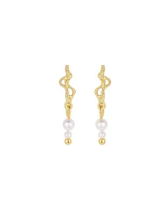 Nava Copenhagen | Avisa Earrings - Forgyldt