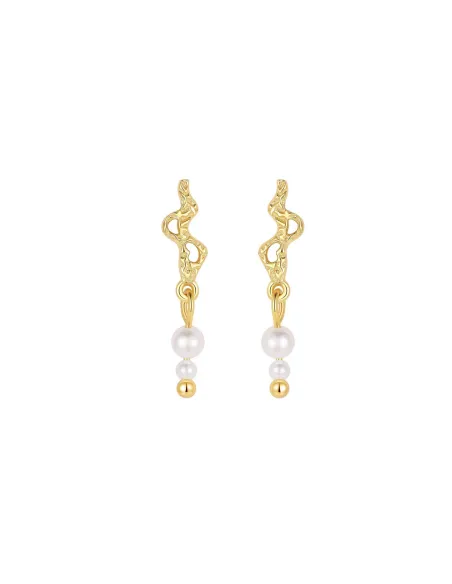 Nava Copenhagen | Avisa Earrings - Forgyldt