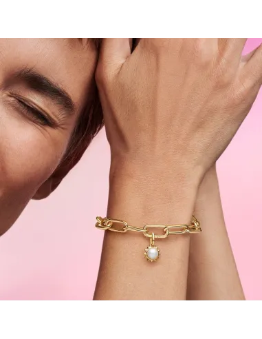 Pandora | Pandora ME Behandlet Ferskvandskulturperle Sol Minicharm med vedhæng