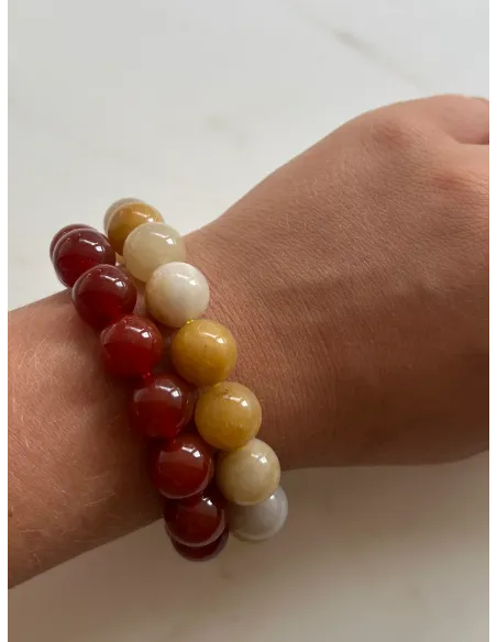 Soï | Chunky Orange Aventurin | Krystal armbånd