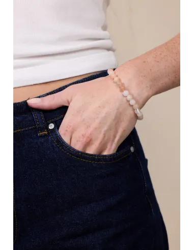 SOÏ | Rosa Jade | Krystal armbånd