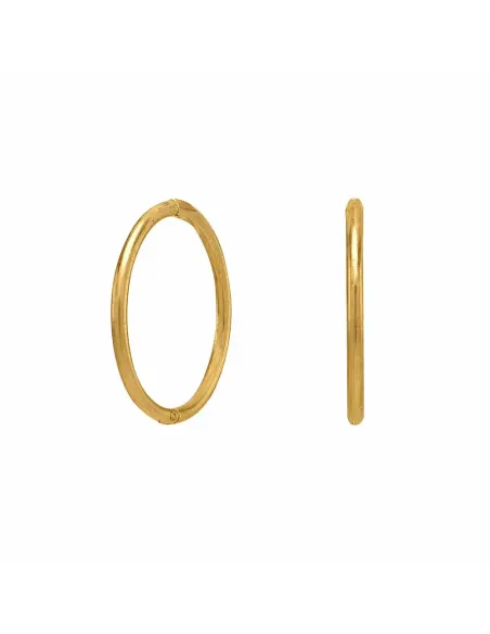 Siersbøl | 8kt. Guld creol 12mm dia. 1mm tråd