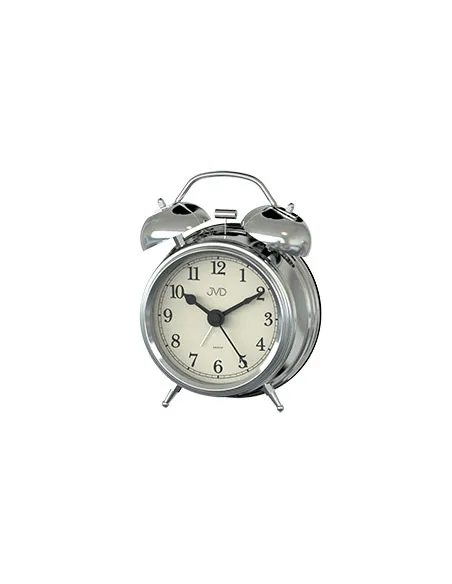 BONETT Vækkeur i Sølv | Glidende Sekundviser, Snooze, Lys og Klokke