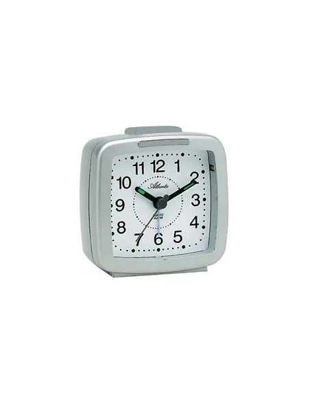 ATLANTA |  Vækkeur sølv m Snooze-lys