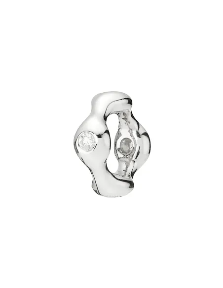 Funklende Krydsende Stjerne Charm – Sterlingsølv og 14 kt. guldbelægning med pavé Funklende Krydsende Stjerne Charm – Sterlingsølv og 14 kt. guldbelægning med pavé