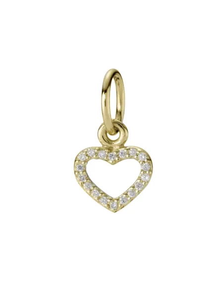 Funklende Krydsende Stjerne Charm – Sterlingsølv og 14 kt. guldbelægning med pavé Funklende Krydsende Stjerne Charm – Sterlingsølv og 14 kt. guldbelægning med pavé